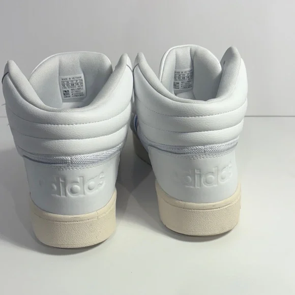 adidas White Athletic Shoes with Blue and Red Stripes - Picture 7 of 9